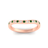 Load image into Gallery viewer, flush-set-emerald-curved-wedding-band-in-rose-gold-fdens2255bgemgrangle5-nl-rg-ws4.jpg?v=1776142549