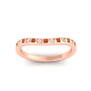 Load image into Gallery viewer, flush-set-orange-sapphire-curved-wedding-band-in-rose-gold-fdens2255bgsaorangle5-nl-rg-ws4.jpg?v=1776142549