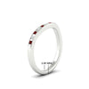 Load image into Gallery viewer, flush-set-ruby-curved-wedding-band-in-white-gold-fdens2255bgrudrangle2-nl-wg-ws4-hw.jpg?v=1776142549