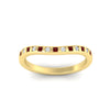 Load image into Gallery viewer, flush-set-ruby-curved-wedding-band-in-yellow-gold-fdens2255bgrudrangle5-nl-yg-ws4.jpg?v=1776142549