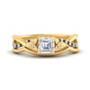 Load image into Gallery viewer, french-pave-asscher-contour-black-diamond-wedding-band-in-yellow-gold-FD9986B1ASGBLACK-NL-YG