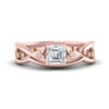Load image into Gallery viewer, french-pave-asscher-contour-orange-sapphire-wedding-band-in-rose-gold-FD9986B1ASGSAOR-NL-RG