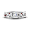 Load image into Gallery viewer, french-pave-asscher-contour-ruby-wedding-band-in-white-gold-FD9986B1ASGRUDR-NL-WG