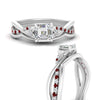 Load image into Gallery viewer, french-pave-asscher-contour-ruby-wedding-band-in-white-gold-FD9986B1ASGRUDR-NL-WG