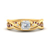 Load image into Gallery viewer, french-pave-asscher-contour-ruby-wedding-band-in-yellow-gold-FD9986B1ASGRUDR-NL-YG