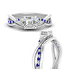 Load image into Gallery viewer, french-pave-asscher-contour-sapphire-wedding-band-in-white-gold-FD9986B1ASGSABL-NL-WG