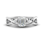 Load image into Gallery viewer, french-pave-emerald-cut-contour-black-diamond-wedding-band-in-white-gold-FD9986B1EMGBLACK-NL-WG
