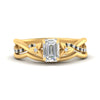 Load image into Gallery viewer, french-pave-emerald-cut-contour-black-diamond-wedding-band-in-yellow-gold-FD9986B1EMGBLACK-NL-YG