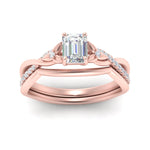 Load image into Gallery viewer, french-pave-emerald-cut-contour-diamond-wedding-band-in-rose-gold-FD9986B1EM-NL-RG