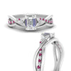 Load image into Gallery viewer, french-pave-emerald-cut-contour-pink-sapphire-wedding-band-in-white-gold-FD9986B1EMGSADRPI-NL-WG