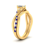 Load image into Gallery viewer, french-pave-emerald-cut-contour-sapphire-wedding-band-in-yellow-gold-FD9986B1EMGSABL-NL-YG