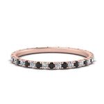 Load image into Gallery viewer, french-pave-full-eternity-band-with-black-diamond-in-rose-gold-FD9168BGBLACK-NL-RG