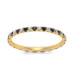 Load image into Gallery viewer, french-pave-full-eternity-band-with-black-diamond-in-yellow-gold-FD9168BGBLACKANGLE5-NL-YG