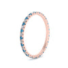 Load image into Gallery viewer, french-pave-full-eternity-diamond-band-with-blue-topaz-in-rose-gold-FD9168BGICBLTOANGLE2-NL-RG