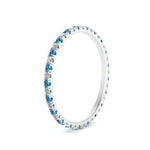 Load image into Gallery viewer, french-pave-full-eternity-diamond-band-with-blue-topaz-in-white-gold-FD9168BGICBLTOANGLE2-NL-WG