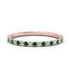 Load image into Gallery viewer, french-pave-full-eternity-diamond-band-with-emerald-in-rose-gold-FD9168BGEMGR-NL-RG