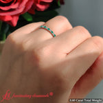 Load image into Gallery viewer, french-pave-full-eternity-diamond-band-with-emerald-in-white-gold-FD9168BGEMGR-NL-WG-2