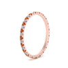 Load image into Gallery viewer, french-pave-full-eternity-diamond-band-with-orange-sapphire-in-rose-gold-FD9168BGSAORANGLE2-NL-RG