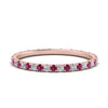 Load image into Gallery viewer, french-pave-full-eternity-diamond-band-with-pink-sapphire-in-rose-gold-FD9168BGSADRPI-NL-RG
