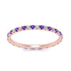 Load image into Gallery viewer, french-pave-full-eternity-diamond-band-with-purple-topaz-in-rose-gold-FD9168BGVITOANGLE5-NL-RG