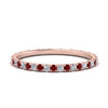 Load image into Gallery viewer, french-pave-full-eternity-diamond-band-with-ruby-in-rose-gold-FD9168BGRUDR-NL-RG