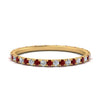 Load image into Gallery viewer, french-pave-full-eternity-diamond-band-with-ruby-in-yellow-gold-FD9168BGRUDR-NL-YG