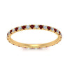 Load image into Gallery viewer, french-pave-full-eternity-diamond-band-with-ruby-in-yellow-gold-FD9168BGRUDRANGLE5-NL-YG