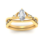 Load image into Gallery viewer, french-pave-marquise-contour-black-diamond-wedding-band-in-yellow-gold-FD9986B1MQGBLACK-NL-YG