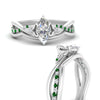 Load image into Gallery viewer, french-pave-marquise-contour-emerald-wedding-band-in-white-gold-FD9986B1MQGEMGRANGLE3-NL-WG