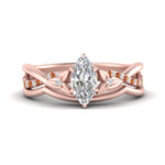 Load image into Gallery viewer, french-pave-marquise-contour-orange-sapphire-wedding-band-in-rose-gold-FD9986B1MQGSAOR-NL-RG