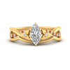 Load image into Gallery viewer, french-pave-marquise-contour-orange-sapphire-wedding-band-in-yellow-gold-FD9986B1MQGSAOR-NL-YG