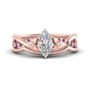 Load image into Gallery viewer, french-pave-marquise-contour-pink-sapphire-wedding-band-in-rose-gold-FD9986B1MQGSADRPI-NL-RG