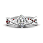 Load image into Gallery viewer, french-pave-marquise-contour-ruby-wedding-band-in-white-gold-FD9986B1MQGRUDR-NL-WG