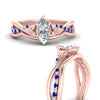 Load image into Gallery viewer, french-pave-marquise-contour-sapphire-wedding-band-in-rose-gold-FD9986B1MQGSABL-NL-RG