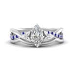 Load image into Gallery viewer, french-pave-marquise-contour-sapphire-wedding-band-in-white-gold-FD9986B1MQGSABL-NL-WG