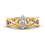 Load image into Gallery viewer, french-pave-marquise-contour-sapphire-wedding-band-in-yellow-gold-FD9986B1MQGSABL-NL-YG