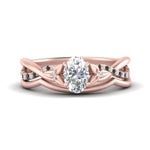 Load image into Gallery viewer, french-pave-oval-contour-black-diamond-wedding-band-in-rose-gold-FD9986B1OVGBLACK-NL-RG