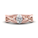 Load image into Gallery viewer, french-pave-oval-contour-orange-sapphire-wedding-band-in-rose-gold-FD9986B1OVGSAOR-NL-RG