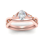 Load image into Gallery viewer, french-pave-oval-contour-orange-sapphire-wedding-band-in-rose-gold-FD9986B1OVGSAOR-NL-RG