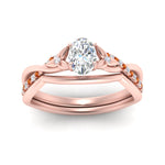 Load image into Gallery viewer, french-pave-oval-contour-orange-sapphire-wedding-band-in-rose-gold-FD9986B1OVGSAOR-NL-RG
