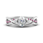 Load image into Gallery viewer, french-pave-oval-contour-pink-sapphire-wedding-band-in-white-gold-FD9986B1OVGSADRPI-NL-WG