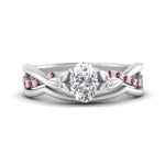 Load image into Gallery viewer, french-pave-oval-contour-pink-sapphire-wedding-band-in-white-gold-FD9986B1OVGSADRPI-NL-WG