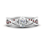 Load image into Gallery viewer, french-pave-oval-contour-ruby-wedding-band-in-white-gold-FD9986B1OVGRUDR-NL-WG