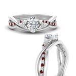 Load image into Gallery viewer, french-pave-oval-contour-ruby-wedding-band-in-white-gold-FD9986B1OVGRUDR-NL-WG