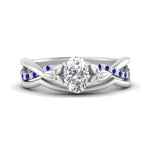 Load image into Gallery viewer, french-pave-oval-contour-sapphire-wedding-band-in-white-gold-FD9986B1OVGSABL-NL-WG
