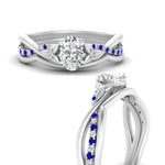 Load image into Gallery viewer, french-pave-oval-contour-sapphire-wedding-band-in-white-gold-FD9986B1OVGSABL-NL-WG
