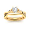 Load image into Gallery viewer, french-pave-radiant-contour-black-diamond-wedding-band-in-yellow-gold-FD9986B1RAGBLACK-NL-YG