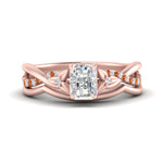 Load image into Gallery viewer, french-pave-radiant-contour-orange-sapphire-wedding-band-in-rose-gold-FD9986B1RAGSAOR-NL-RG