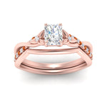 Load image into Gallery viewer, french-pave-radiant-contour-orange-sapphire-wedding-band-in-rose-gold-FD9986B1RAGSAOR-NL-RG