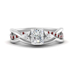 Load image into Gallery viewer, french-pave-radiant-contour-ruby-wedding-band-in-white-gold-FD9986B1RAGRUDR-NL-WG